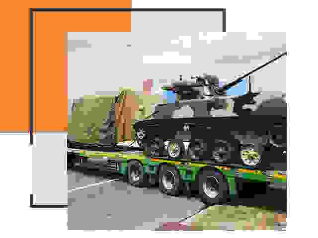 Перевозка военной техники в соколе